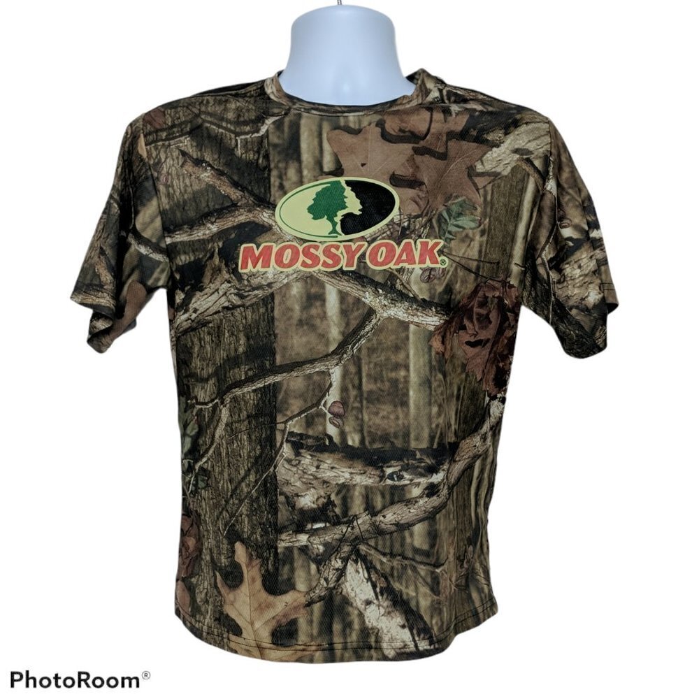 Mossy Oak Boys Brown Camouflage Hunting T Shirt XL